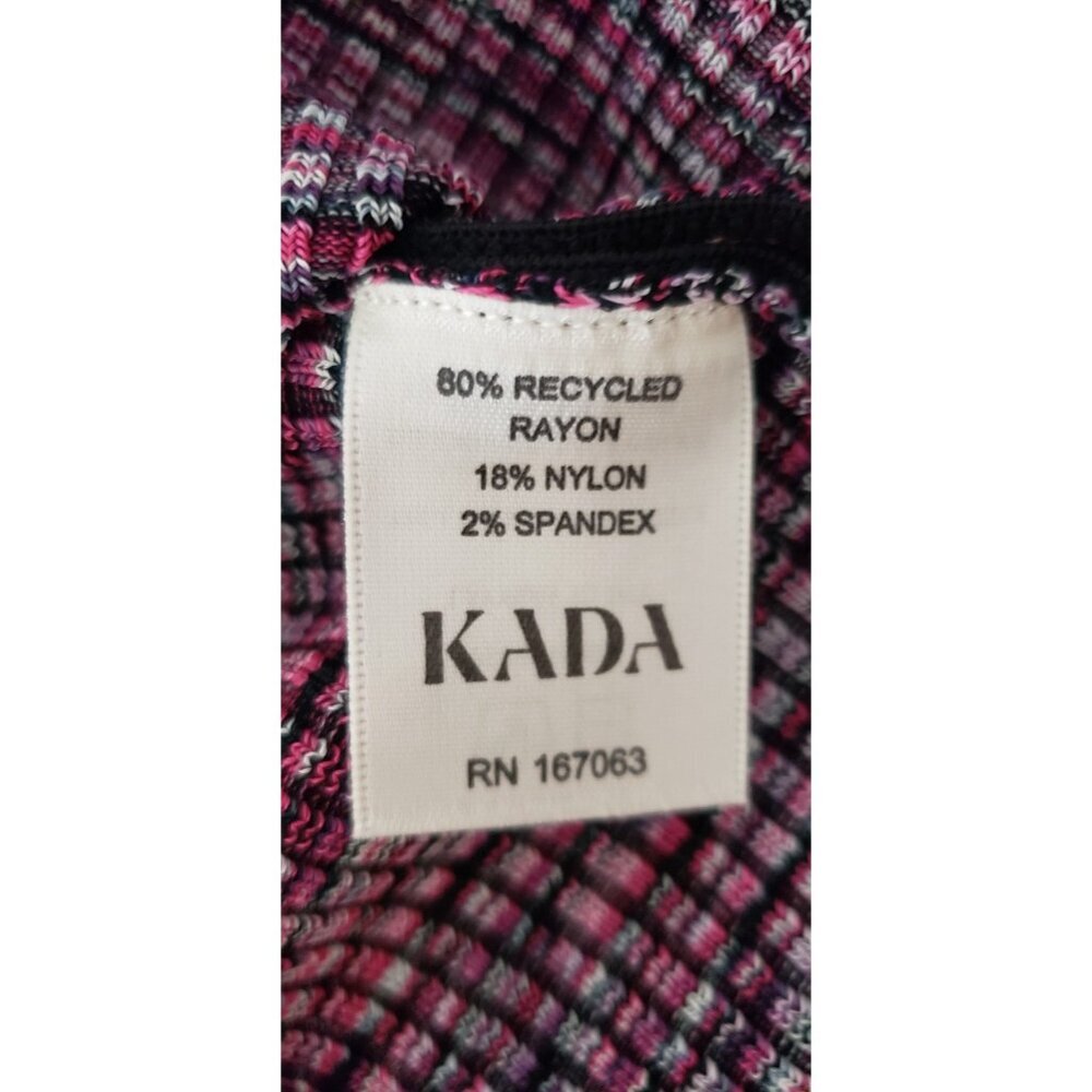 NWT KADA THE SPACE DYE RIBBED SWEATER MIDI DRESS WILD BERRY LARGE - Picture 14 of 14